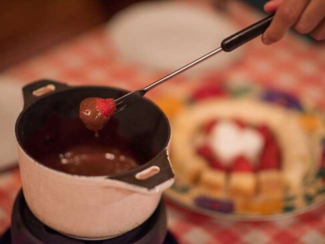 Swiss Chocolate Fondue for Two